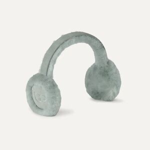 🎸UGG🎸🔥NWT🔥Sheepskin Embroidery Earmuff Grey Mist